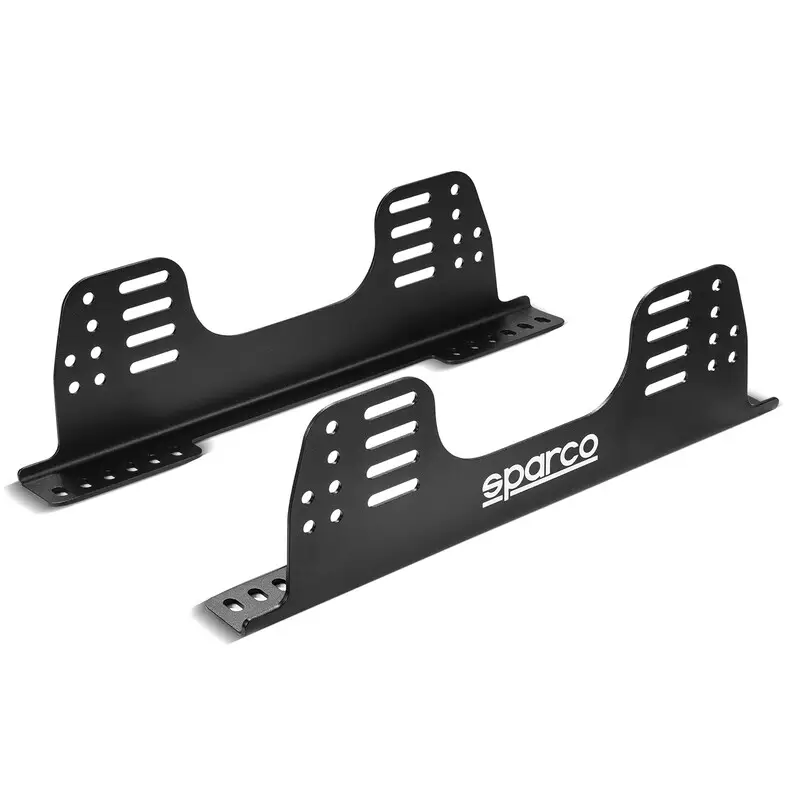 Nouveauté Kit Fixations Latérales Universelles Sparco Longues pour Siège Baquet (Acier, FIA)